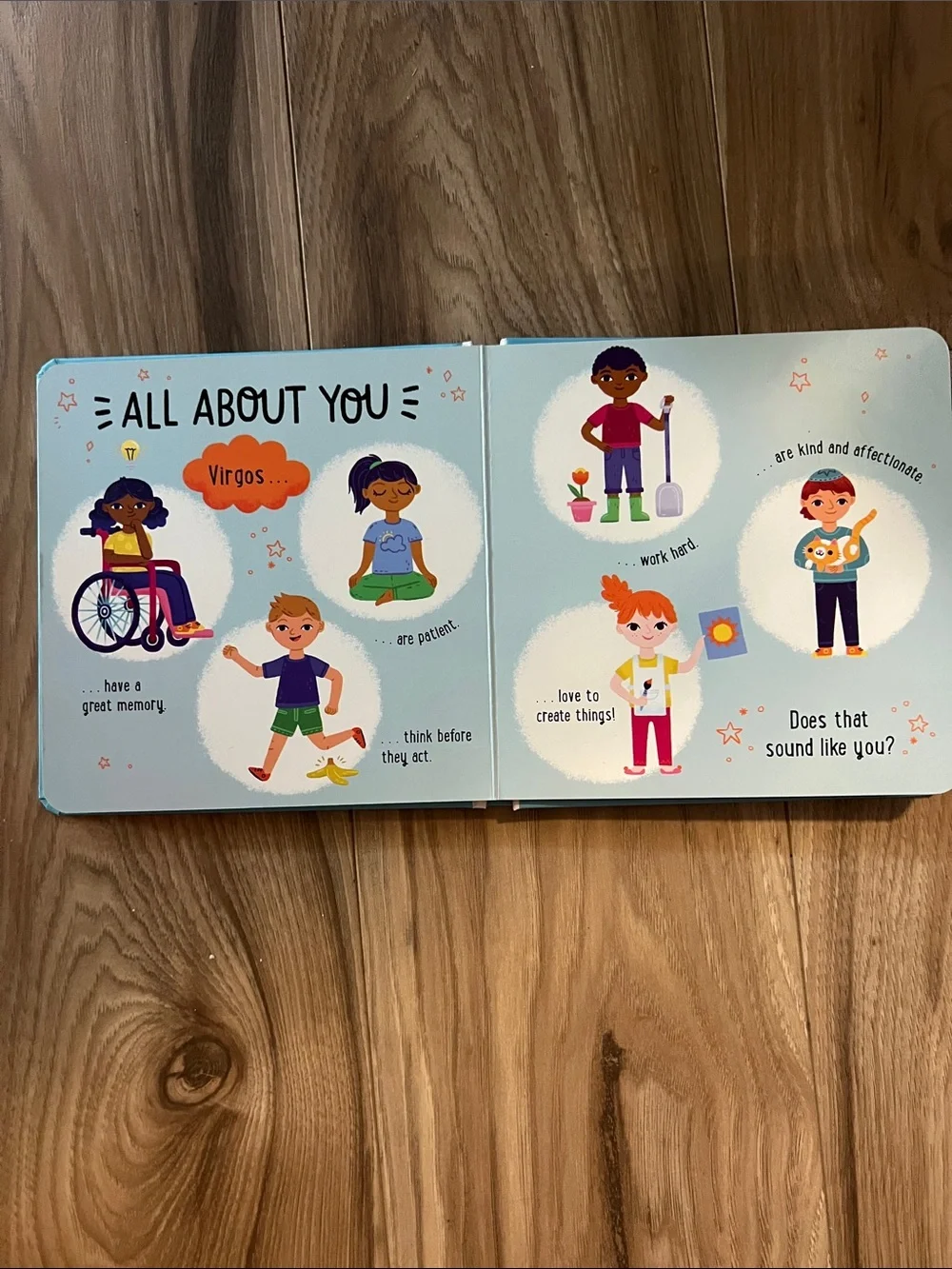 Virgo Kids Board Book - Blue, Green, White, Yellow